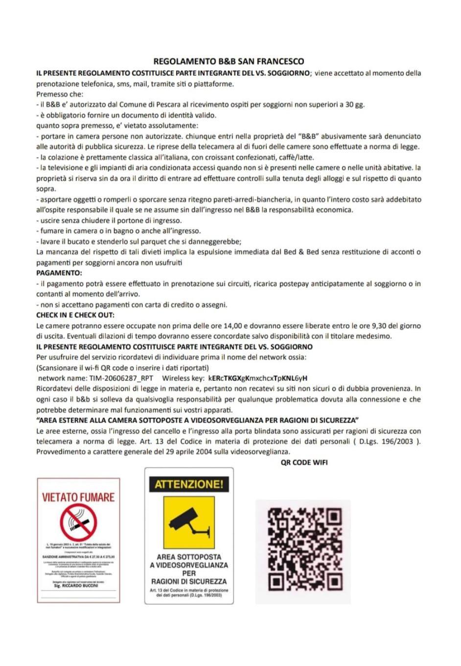 B&B San Francesco Pescara Centro Ngoại thất bức ảnh